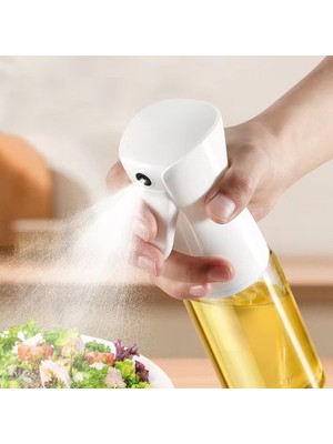 Baker Home Yemeklik Yağ Spreyi Airfryer Yağdanlık Zeytinyağı ve Limon Yağı Sprey Şişesi Sosluk
