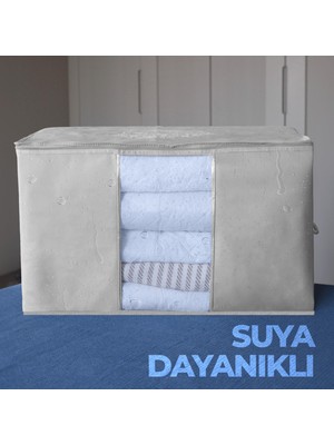 Cuty Home Cutyhome Okhome Ev Tekstil Pencereli Gri Hurç-3'lü Set