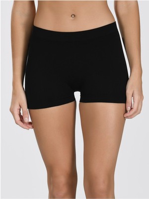 NBB Kadın Siyah Seamless Dikişsiz Mini Şort 2008