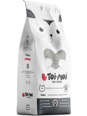 Toi Moi Kokusuz Aktif Karbonlu Sodyum Bentonit Kedi Kumu 10 Kg