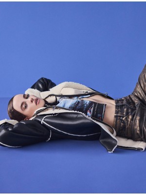 Koton Yüksek Bel Varaklı Kot Pantolon Düz Paça Normal Kesim - Eve Jean