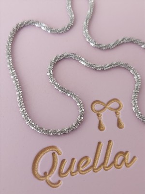 Quella Çelik Işıl Silver Kolye (47+5 Cm)