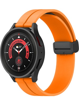 Sneezy Huawei Watch Gt4 46MM Ile Uyumlu 22MM Coastal Magnet Tokalı Silikon Kordon