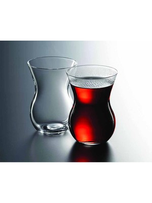 Beykoz 6 Parça Cam Çay Bardağı, Şeffaf, 145 cc