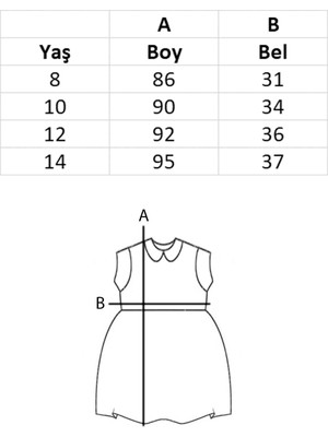 Vaberta Kız Çocuk Fırfırlı Hasır Kemerli Düğmeli Elbise