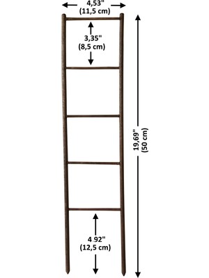 Mr. Ciss Saksı Içi Dekoratif Bitki Merdiveni (50 Cm)