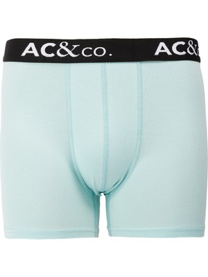 AC&Co / Altınyıldız Classics Erkek Siyah-Yeşil Pamuklu Esnek Desenli 3'lü Boxer Paketi