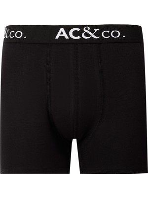 AC&Co / Altınyıldız Classics Erkek Siyah Pamuklu Esnek 3'lü Boxer Paketi