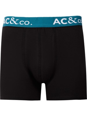 AC&Co / Altınyıldız Classics Erkek Siyah Pamuklu Esnek 3'lü Boxer Paketi