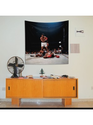 The Lucid Lab Muhammed Ali And Sonny Liston Usa 1965 Duvar Örtüsü - 135 cm x 135 cm