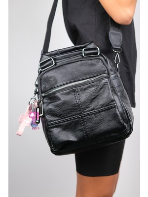 Luvi 1029 Siyah Kadın Kol Çantası