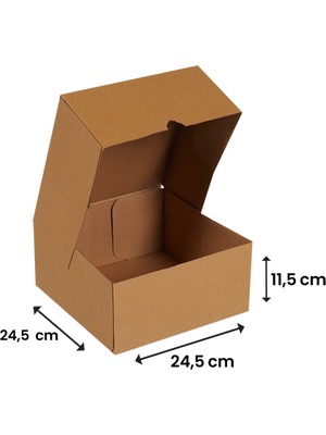 Packanya 24,5x24,5x11,5-50 Adet Kesimli Kutu - Internet ve Kargo Kutusu