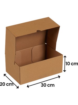 Packanya 30x20x10-100 Adet Kesimli Kutu - Internet ve Kargo Kutusu