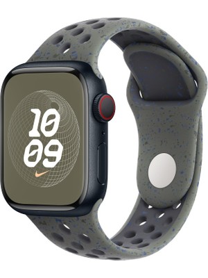 MobaxAksesuar Apple Watch 7/8/9 41mm Kordon 2023 Point Delikli Silikon Strap Kayış