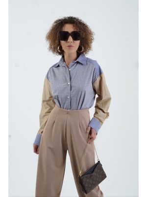 Zelish My Sister Mavi Mix Kareli Gömlek