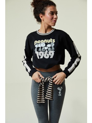 Penti Çok Renkli Snoopy Striped Sweatshirt