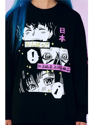 Penti Aktif Anime Baskılı Sweatshirt-Anime Koleksiyonu