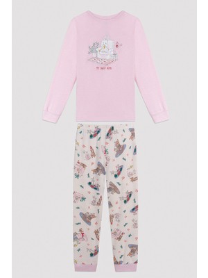 Penti Kız Çocuk Sweet Home Uzun Kollu Pijama Takımı