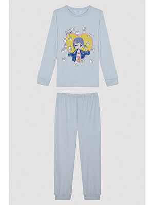 Penti Kız Çocuğu Anime Daisy Desenli 2 Li Pijama Takımı