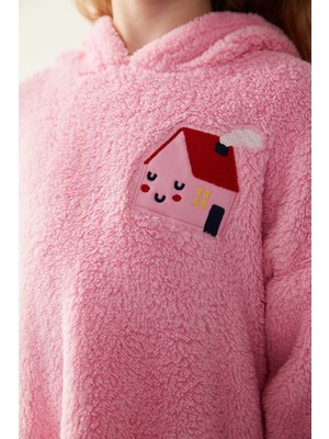 Penti Pembe Kız Çocuk Home Sweatshirt