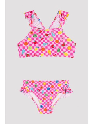 Penti Kız Çocuk Fruit Halter Bikini Üstü