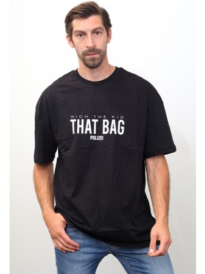 Sar-Esh That Bag Money Baskılı Oversize T-Shirt