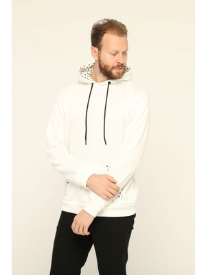 Owut Collection Baskılı Kanguru Cepli Sweatshirt