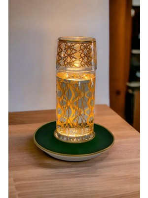 Toygar Nurab Sürahili Gece Lambası Jelly Mat Altın