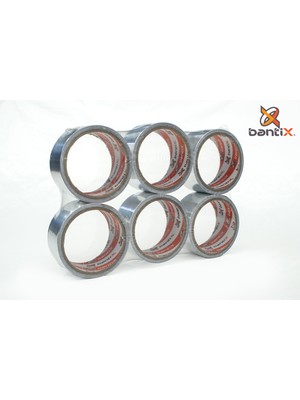 Bantix 6'lı Paket Alüminyum Folyo Bant 44MM * 10 Ar Metre Yanmaz Erimez Tamirat Tadilat Bandı