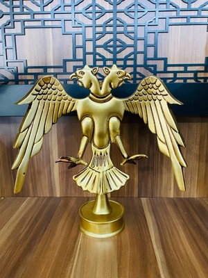 MYK Hediye ve Sanat Atölyesi Çift Başlı Selçuklu Kartalı Ofis Masa Üzeri Dekor Hediyler Anlamlı