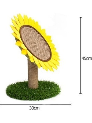 Yu Kedi Tırmalama Tahtası Aşınmaya Dayanıklı Sisal Kedi Tırmanma Sütunu Ayçiçeği Dikey Küçük Kedi Tırmanma Çerçevesi (Yurt Dışından)