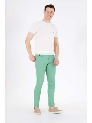 U.S. Polo Assn. Erkek Koyu Yeşil Kanvas / Chino Pantolon 50266049-VR079