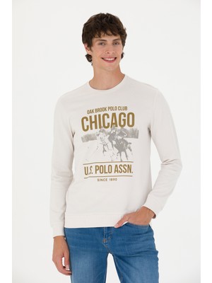 U.S. Polo Assn.  Erkek Taş Sweatshirt 50270804-VR049