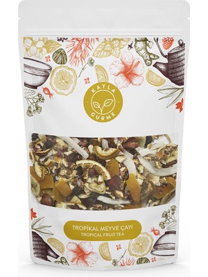 Kayla Gurme Tropikal Meyve Çayı - Hindistan Cevizi, Muz, Mango, Kurutulmuş Çilek, Kuşburnu - 125 g