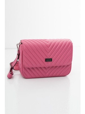 Armine Trend Çıtçıtlı El ve Omuz Çantası-Pembe 23AC042