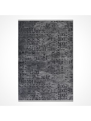 Halı Satıcısı Modern Şönil Kilim Antrasit