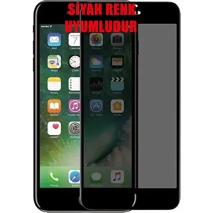 iPhone 7 Plus Hayalet Ekran Koruyucu Tam Kaplayan Gizli Privacy Iphone 7 Plus-Siyah