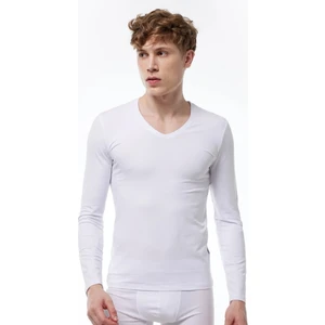 059 Erkek V Yaka Uzun Kol Likralı Modal Body