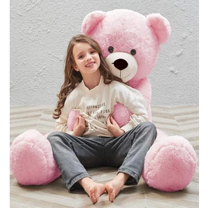 Papyonlu Sevimli Büyük Peluş Ayıcık - 130 cm