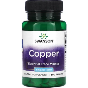 Swanson, Copper Essential Trace Minarels , 2 Mg  300 Tablet