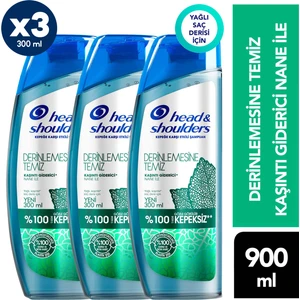 Head & Shoulders Derinlemesine Temiz Kaşııntı Giderici Şampuan 300 ml x 3