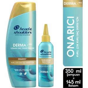 Head&shoulders Dermaxpro Onarıcı Kepek Karşıtı Şampuan 350 ml + Saç Derisi Balsamı 145 ml