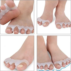 Monicatime 2li Set Ayak 5 Parmak Ayırıcı Makaralı Gömlek Halluks  Kemik Koruma Silikon Aparat