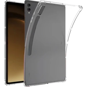 Samsung Galaxy Tab S9 Fe+ Plus 12.4” SM-X610 Uyumlu Şeffaf Silikon Kılıf Anti Shock Köşe Korumalı