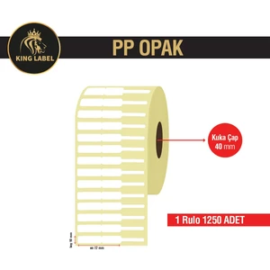 King Label Kuyumcu Etiketi 72X10  Pp Opak 1 Rulo 1250 Sarım