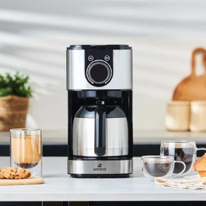 Filtre Kahve Makinesi Xl ''otomatik Inox, Zaman Ayarlı, Dijital Ekran, 1.5lt Cam Demlik, 15 Fincan Kapasite''