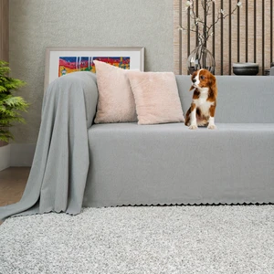 Latuda Concept Kaymaz Koltuk Örtüsü Çift Taraflı Mikrofiber Şönil 175x300 cm Taş – Kedi Köpek ve Çocuk Dostu