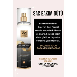 Em Amanos Beauty Unisex Doğal Keratin ve Kolajen Saçlardaki Kopma Kırılma Karşıtı 200 ml Saç Bakım Sütü