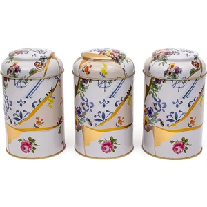 ERB04U5 Silindir Saklama Kabı Ø105 3 Lü Set, Kint Sugi