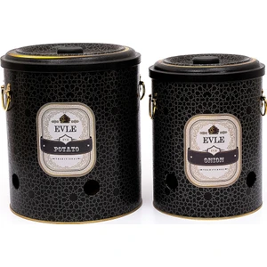 ERB23V2 Patates-Soğan Saklama Kabı 2 Li Set, Trellis